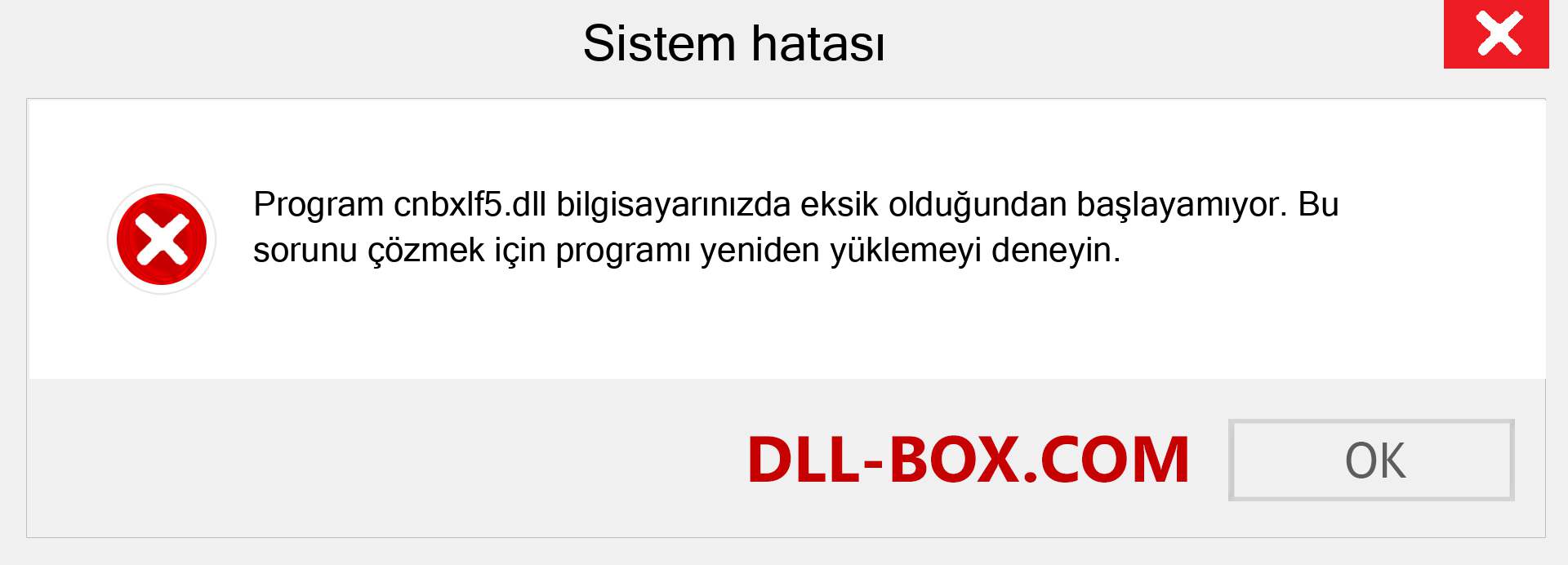 cnbxlf5.dll dosyası eksik mi? Windows 7, 8, 10 için İndirin - Windows'ta cnbxlf5 dll Eksik Hatasını Düzeltin, fotoğraflar, resimler